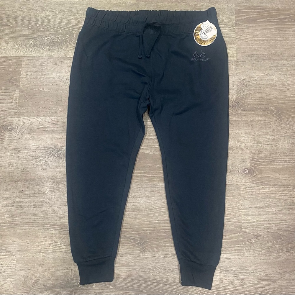 NWT Realtree Women's WT707000P Urban Chic Navy Blue Joggers XL